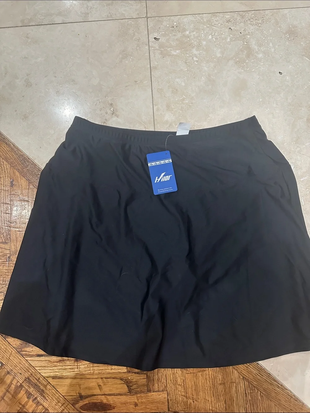 Women's A-Line Black Swim Skirt - Sleek, Flattering Fit